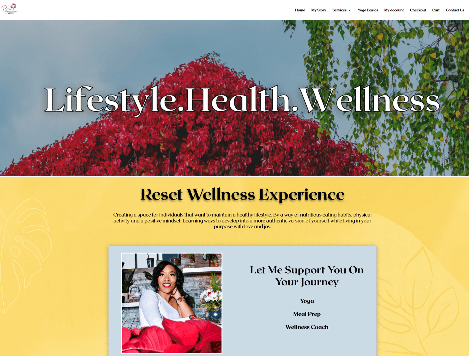 Reset Wellness Experience Website